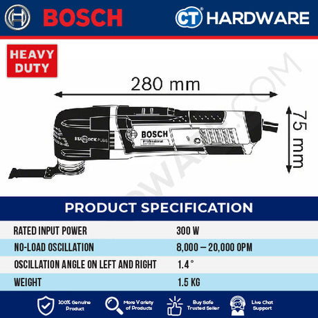 Bosch GOP 30-28 Professional Multi-Cutter 300W [06012370L0 | GOP3028]