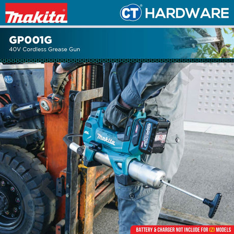 Makita GP001GZ Cordless Grease Gun 40V | 120cm (47-1/4") | 69mpa (10000psi) without Battery Charger