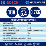 Bosch PRO GPB 18V-1 C Cordless Bluetooth Speaker 18V 06014A7080 (Body Only | 1-Battery)