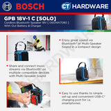 Bosch PRO GPB 18V-1 C Cordless Bluetooth Speaker 18V 06014A7080 (Body Only | 1-Battery)