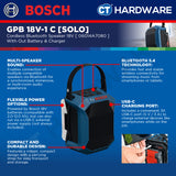 Bosch PRO GPB 18V-1 C Cordless Bluetooth Speaker 18V 06014A7080 (Body Only | 1-Battery)