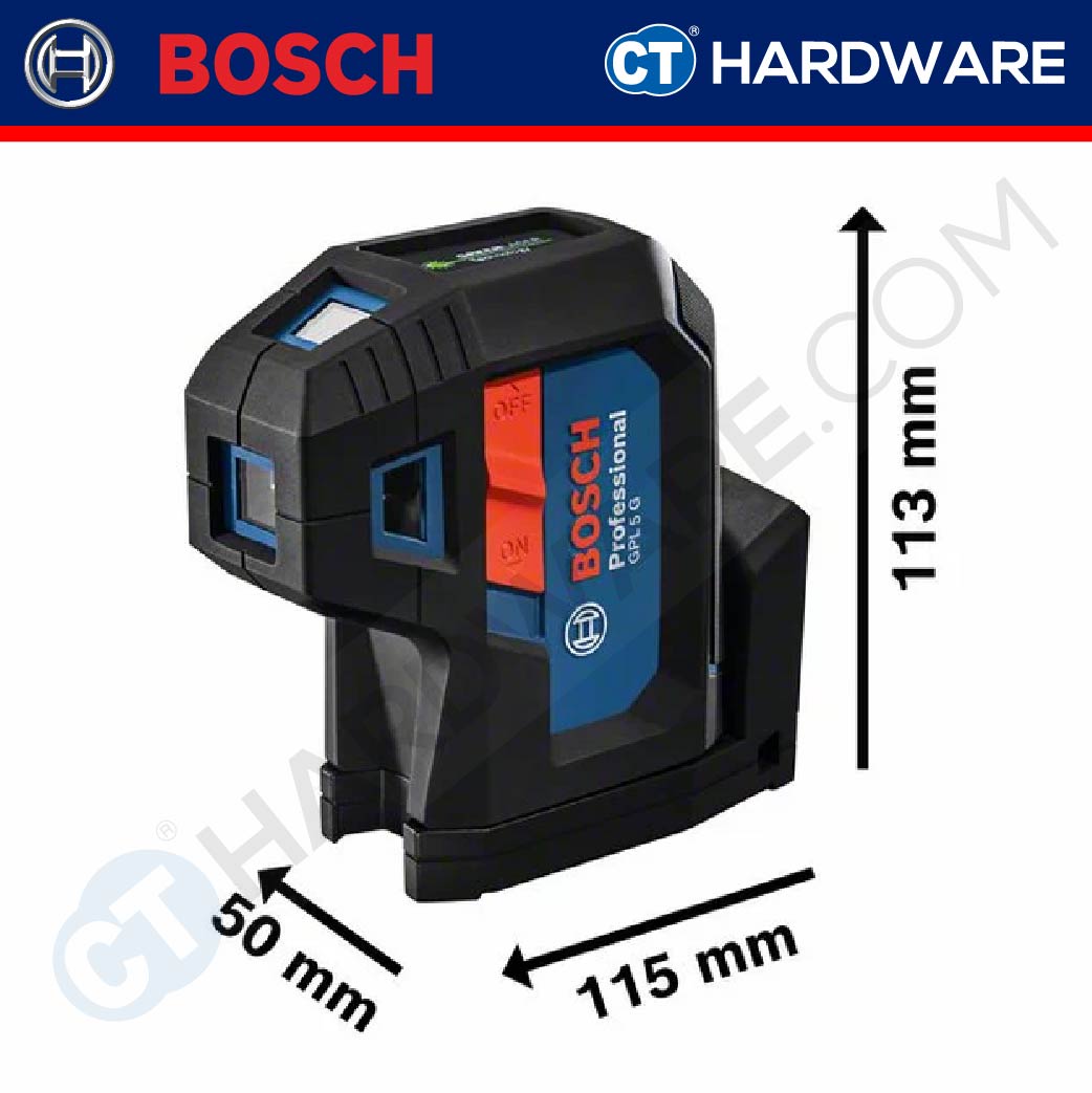 Bosch GPL 5 G Professional Point Laser 30M 5-Point (Green) [0601066P00 | GPL5G]