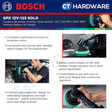 Bosch GPX 12V-125 SOLO Cordless Brushless Polisher (Dual Action) 12V | 125 MM Without Battery & Charger | GPX12V125SOLO