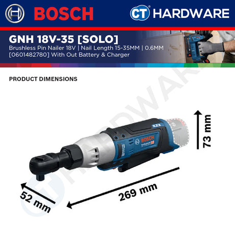Bosch PRO GRC 12V-60 1/2 SN Cordless Ratchet Wrench 12V 06019N8580 (Body Only | 1-Battery)
