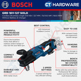 Bosch GRD 18V-127 SOLO Cordless Brushless Angle Drill 18V | 127MM | 06019N5000 Without Battery & Charger | GRD18V127SOLO
