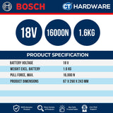 Bosch GRG18V-16C Rivet Gun | Brushless 18V | 16,000N Force | Cordless [06019K5080]