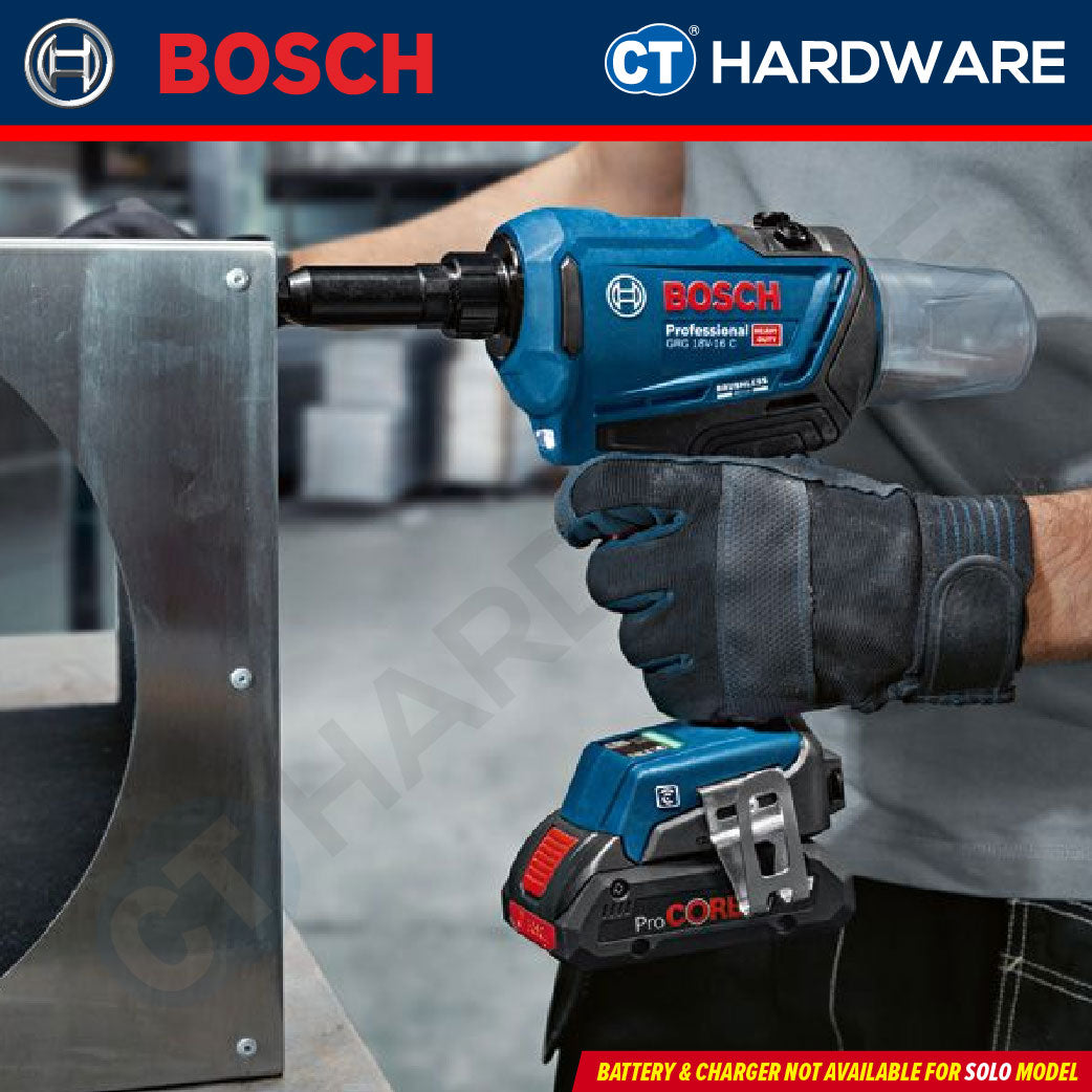 Bosch GRG18V-16C Rivet Gun | Brushless 18V | 16,000N Force | Cordless [06019K5080]