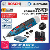 Bosch GRO 12V-35 Professional Cordless Rotary Tool 12V | SOLO | 1-Battery | 2-Battery [06019C50K1 | GRO12V35SOLO]