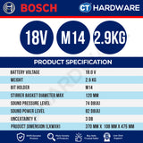 Bosch PRO GRW 18V-120 Cordless Mixer/Stirrer 18V 06011C2080 (Body Only | 1-Battery | 2-Battery)
