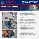Bosch PRO GRW 18V-120 Cordless Mixer/Stirrer 18V 06011C2080 (Body Only | 1-Battery | 2-Battery)