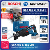 Bosch GSA 185-LI Cordless Brushless Sabre Saw 18V Without Battery & Charger, GSA185LISOLO