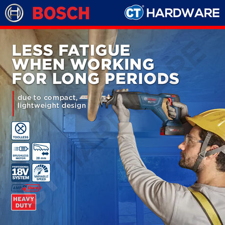 Bosch PRO GSA18V-280 Cordless Reciprocating Saw 18V 06016D10L0 (Body Only | 1-Battery | 2-Battery)