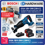 Bosch PRO GSA18V-280 Cordless Reciprocating Saw 18V 06016D10L0 (Body Only | 1-Battery | 2-Battery)
