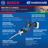 Bosch GSA 18V-LI C SOLO Professional Cordless Reciprocating Saw 18V [06016A5080 | GSA18VLICSOLO]