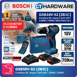 Bosch PRO GSB18V-52 Cordless Impact Drill/Driver 18V 06019S01L6 (Body Only | 1-Battery | Full Pack)