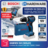 Bosch PRO GSB18V-52 Cordless Impact Drill/Driver 18V 06019S01L6 (Body Only | 1-Battery | Full Pack)