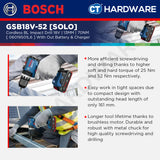 Bosch PRO GSB18V-52 Cordless Impact Drill/Driver 18V 06019S01L6 (Body Only | 1-Battery | Full Pack)