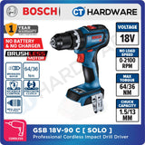 Bosch GSB 18V-90 C Professional Cordless Brushless Impact Drill 18V | SOLO | 1-Battery | 2-Battery [06019k61l0 | GSB18V90CSOLO]