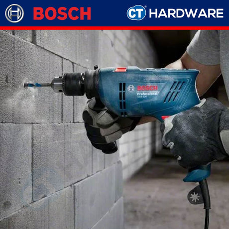 Bosch GSB 600 FBK Professional Impact Drill 600W 13mm Fisherman Box Kit c/w Accessories [06011A03L2 | GSB600FBK]