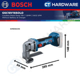 Bosch GSC18V16SOLO Cordless Metal Shear 18V | 1.6MM | 3400 SPM Without Battery & Charger [ SOLO UNIT ]