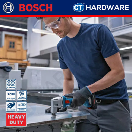 Bosch GSC18V16SOLO Cordless Metal Shear 18V | 1.6MM | 3400 SPM Without Battery & Charger [ SOLO UNIT ]