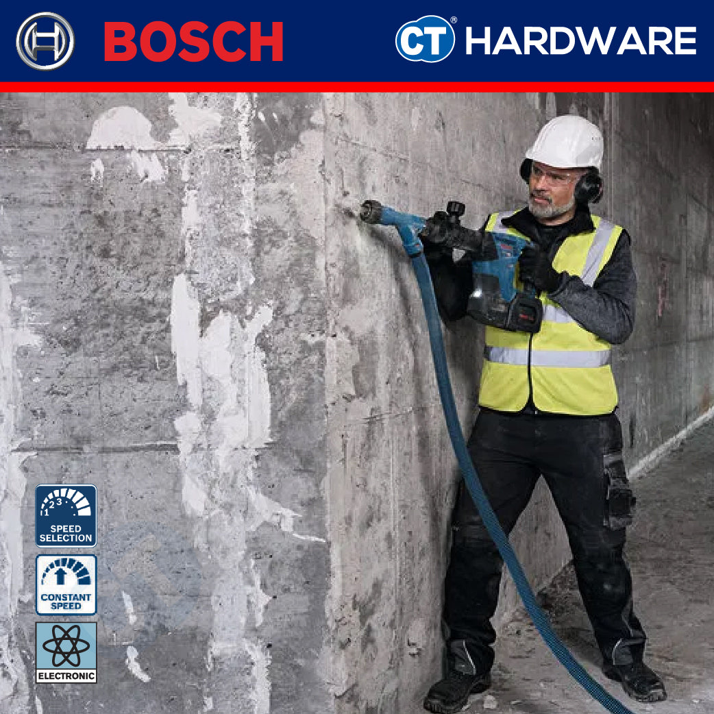 Bosch GSH 18V-5 SOLO Cordless SDS Max Demolition Hammer 18V 8.5J GSH18V5SOLO Chiseling & Demolition Works