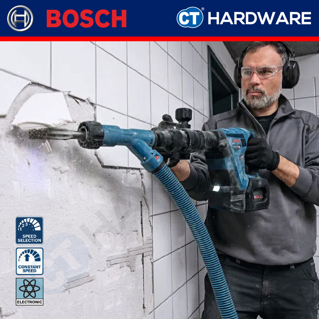 Bosch GSH 18V-5 SOLO Cordless SDS Max Demolition Hammer 18V 8.5J GSH18V5SOLO Chiseling & Demolition Works