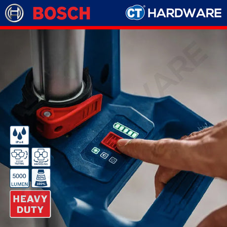 Bosch GLT18V-5000 SOLO Cordless Brushless Tower Light 18V Without Battery & Charger GLT18V5000SOLO