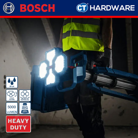 Bosch GLT18V-5000 SOLO Cordless Brushless Tower Light 18V Without Battery & Charger GLT18V5000SOLO