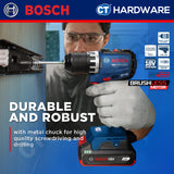 Bosch PRO GSR18V-52 Cordless BL Screwdriver 18V, 13MM, 70NM, Replace GSR180-LI, GSR18V52