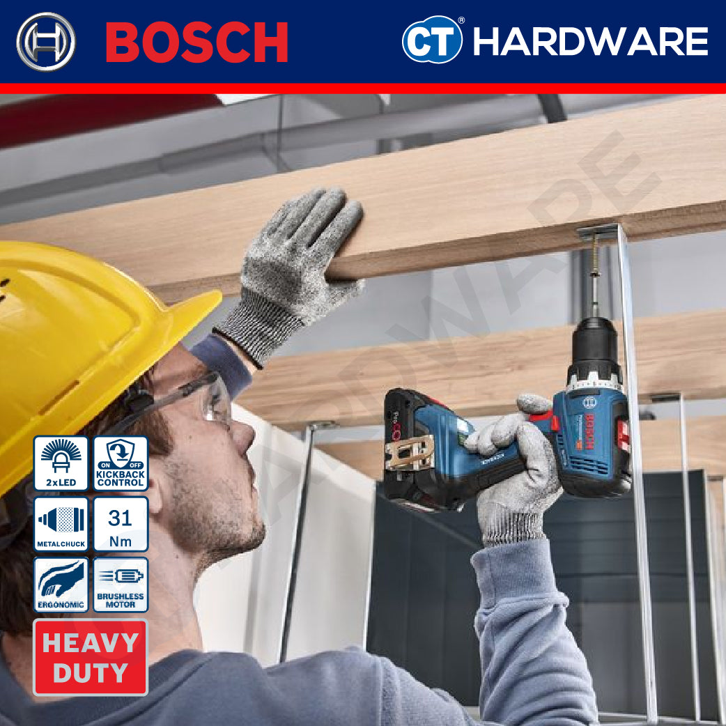 Bosch GSR18V65 Cordless BL Screw Driver 18V | 13 MM | 65/31NM Come with 2x 2.0Ah 18V Battery & Charger