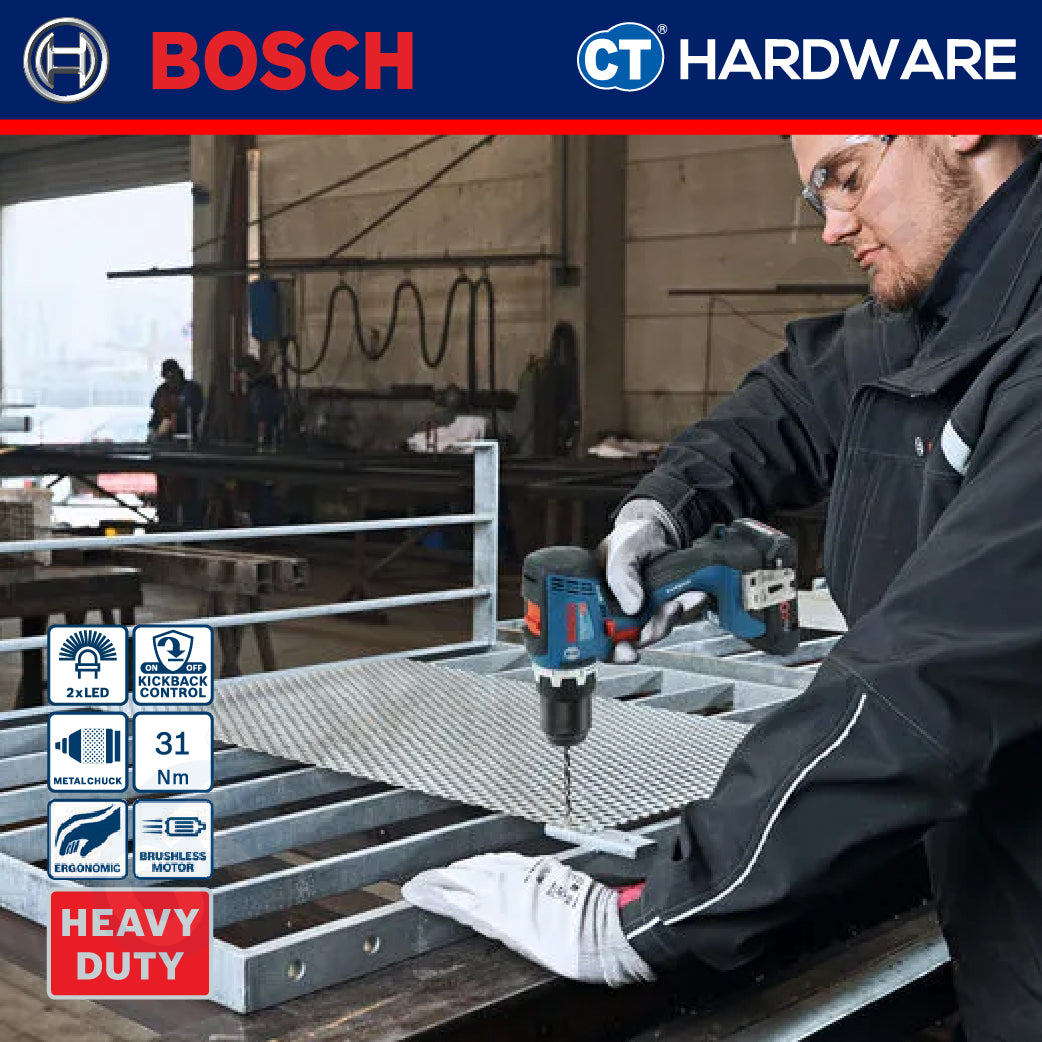 Bosch GSR18V65 Cordless BL Screw Driver 18V | 13 MM | 65/31NM Come with 2x 2.0Ah 18V Battery & Charger