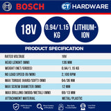 BOSCH GSR 18V-90 FC SOLO Brushless Drill Driver 18V 13MM [GSR18V90FCSOLO]