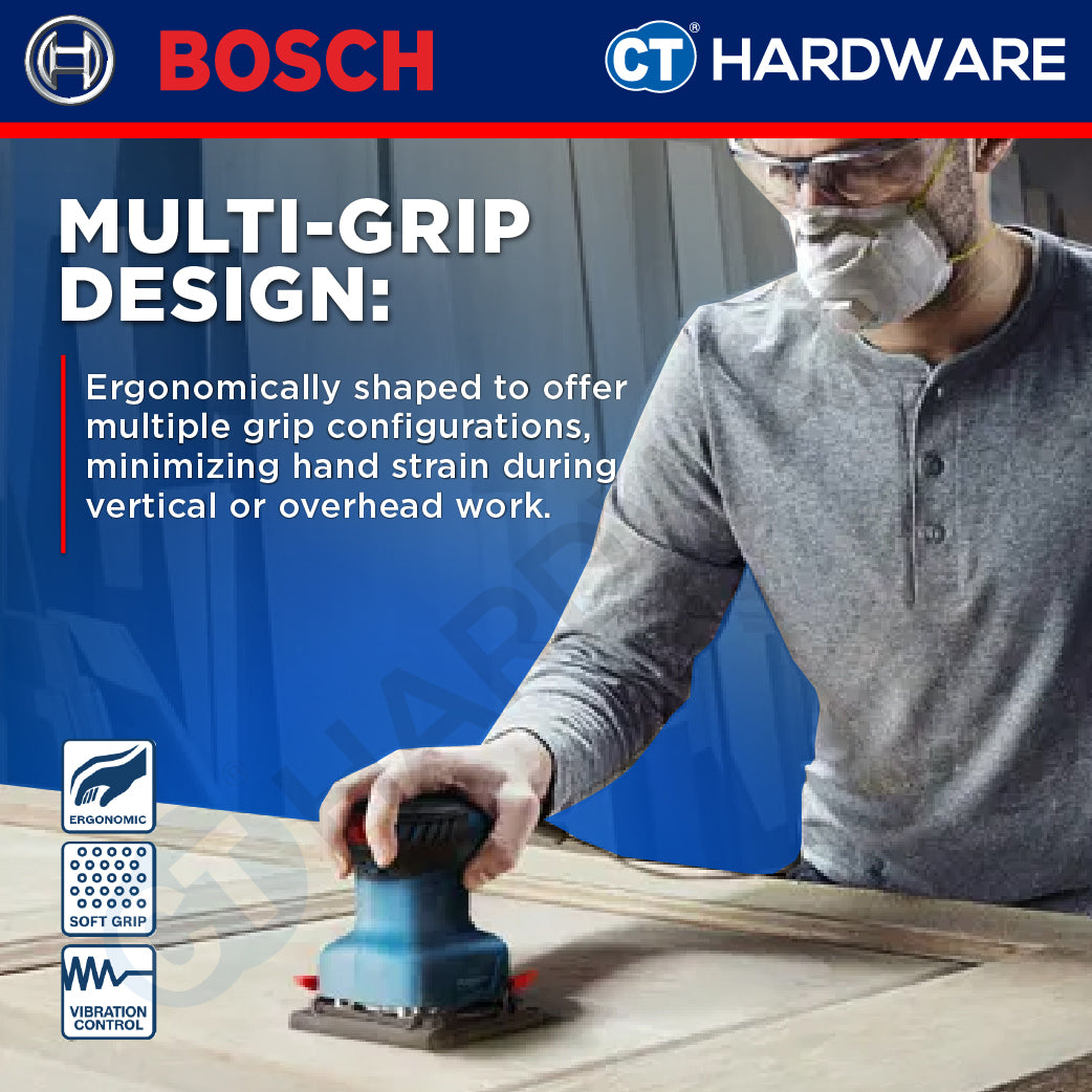 Bosch PRO GSS 140 GEN2 Palm Sander 220W 14,000 RPM 28,000 OPM [06012A80L1]