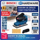 Bosch PRO GSS18V-18 Cordless Orbital Sander 18V 06019R70L0 (Body Only | 1-Battery | 2-Battery)