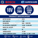 Bosch PRO GSS18V-18 Cordless Orbital Sander 18V 06019R70L0 (Body Only | 1-Battery | 2-Battery)