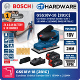 Bosch PRO GSS18V-18 Cordless Orbital Sander 18V 06019R70L0 (Body Only | 1-Battery | 2-Battery)