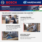 Bosch GSS2018A Corded Orbital Sander 200W | 12,000RPM Come with 1x Punching Plate & 1x Dust Bag