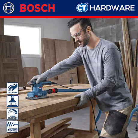 Bosch GSS2018 | GSS2018A Corded Orbital Sander 200W | 12,000RPM | Wood, Paint & Varnish Sanding