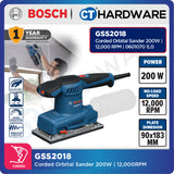 Bosch GSS2018 | GSS2018A Corded Orbital Sander 200W | 12,000RPM | Wood, Paint & Varnish Sanding