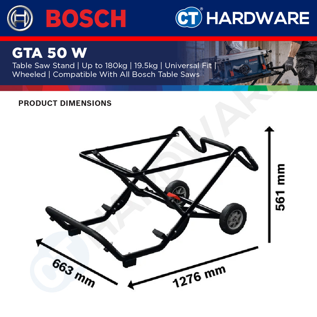 Bosch PRO GTA 50 W Table Saw Stand 180kg [0601B57000]