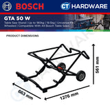 Bosch PRO GTA 50 W Table Saw Stand 180kg [0601B57000]