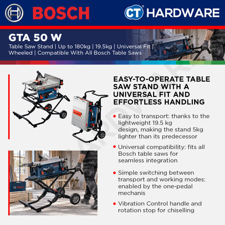 Bosch PRO GTA 50 W Table Saw Stand 180kg [0601B57000]