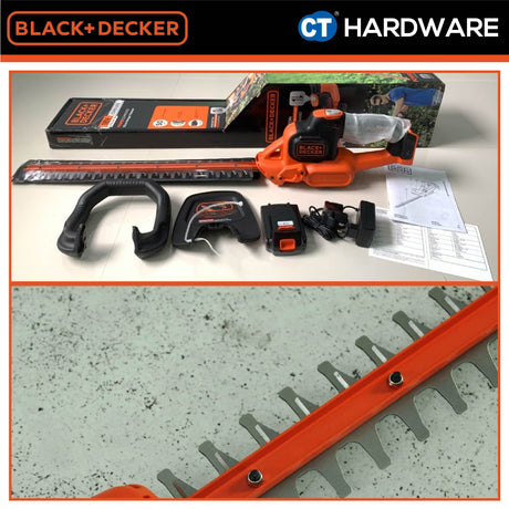 BLACK+DECKER GTC18502PCF POWERCOMMAND Cordless Hedge Trimmer 18V 50CM Blade