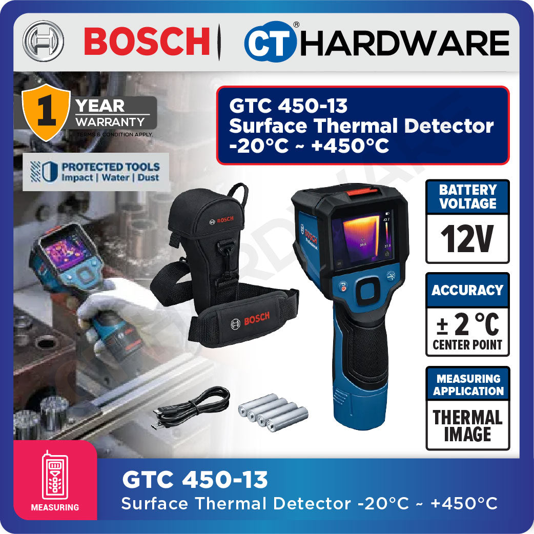 Bosch GTC 450-13 Surface Thermal Detector -20°C~+450°C GTC45013 Thermal Camera