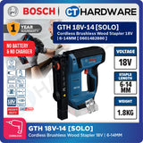 Bosch PRO GTH 18V-14 Cordless Wood Stapler 18V 0601482880 (Body Only | 1-Battery | 2-Battery)