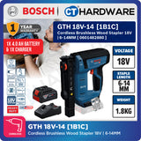 Bosch PRO GTH 18V-14 Cordless Wood Stapler 18V 0601482880 (Body Only | 1-Battery | 2-Battery)