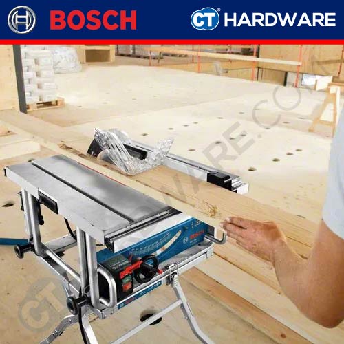 Bosch GTS 10 J Professional Table Saw 1800W 10" 254mm c/w GTA600 Saw Stand [0601B305L1 | GTS10JGTA600]