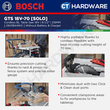 Bosch PRO GTS 18V-70 Cordless Table Saw 18V 0601B441K0 (Body Only | 2-Battery)