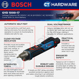 Bosch GVD 1000-17 Voltage Detector 90-1000V AC & 24-1000V AC | Come With 2x AAA Battery | GVD1000-17